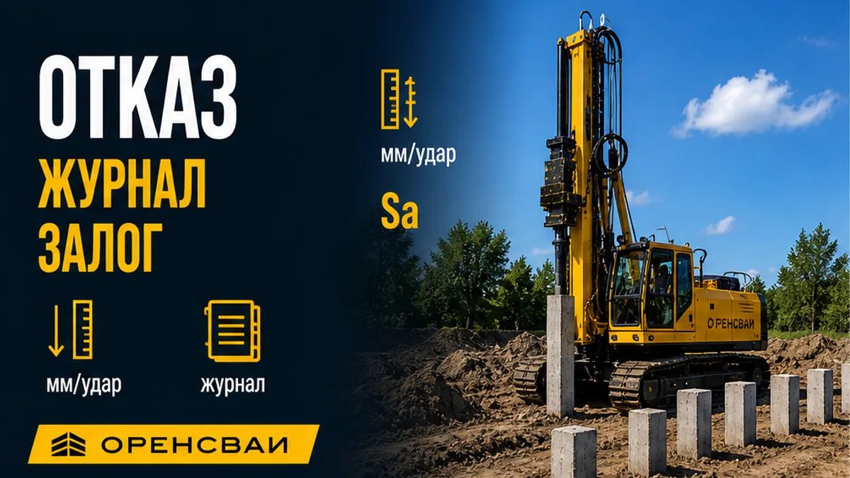 Отказ сваи при забивке: миллиметры за залог и журнал, а не фраза свая встала