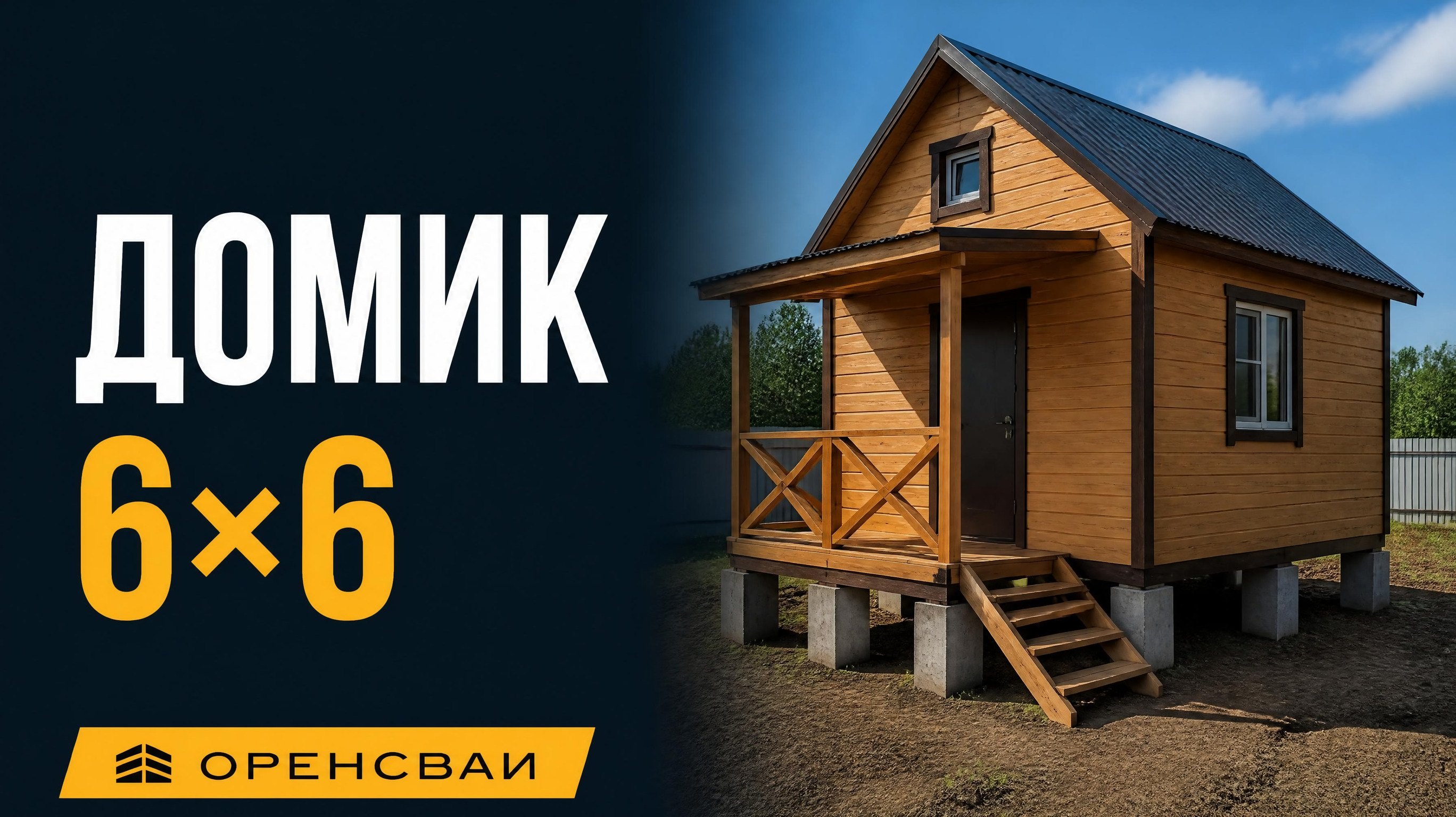 Фундамент дачи 6×6: не четыре угла, сетка девять или двенадцать забивных 150