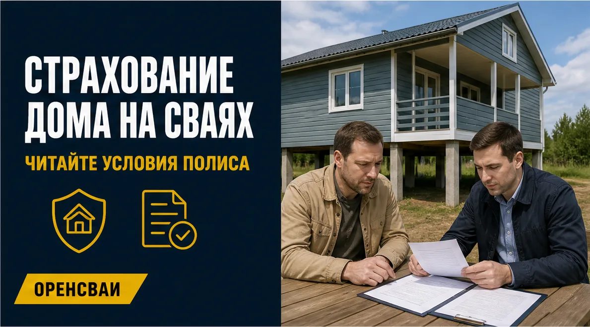 Страхование дома на сваях: что проверить в полисе