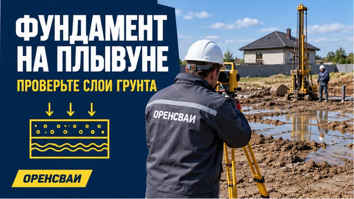 Фундамент на плывуне: что проверить до выбора свай