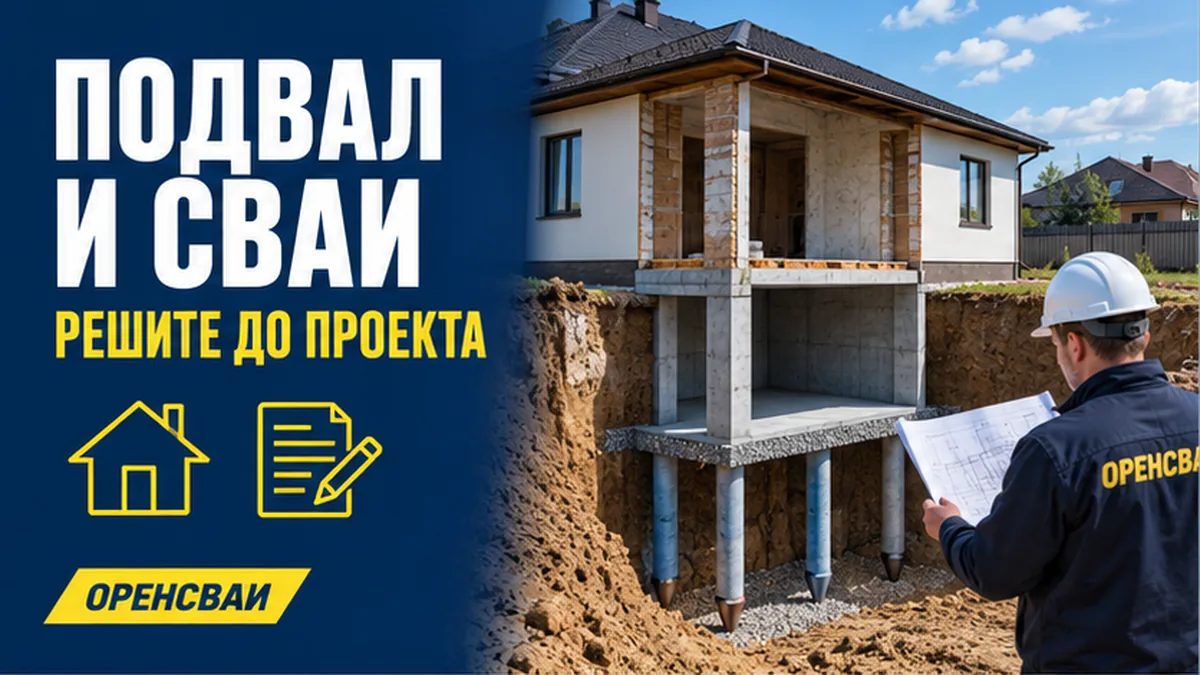 Подвал в доме на сваях: что продумать до выбора фундамента
