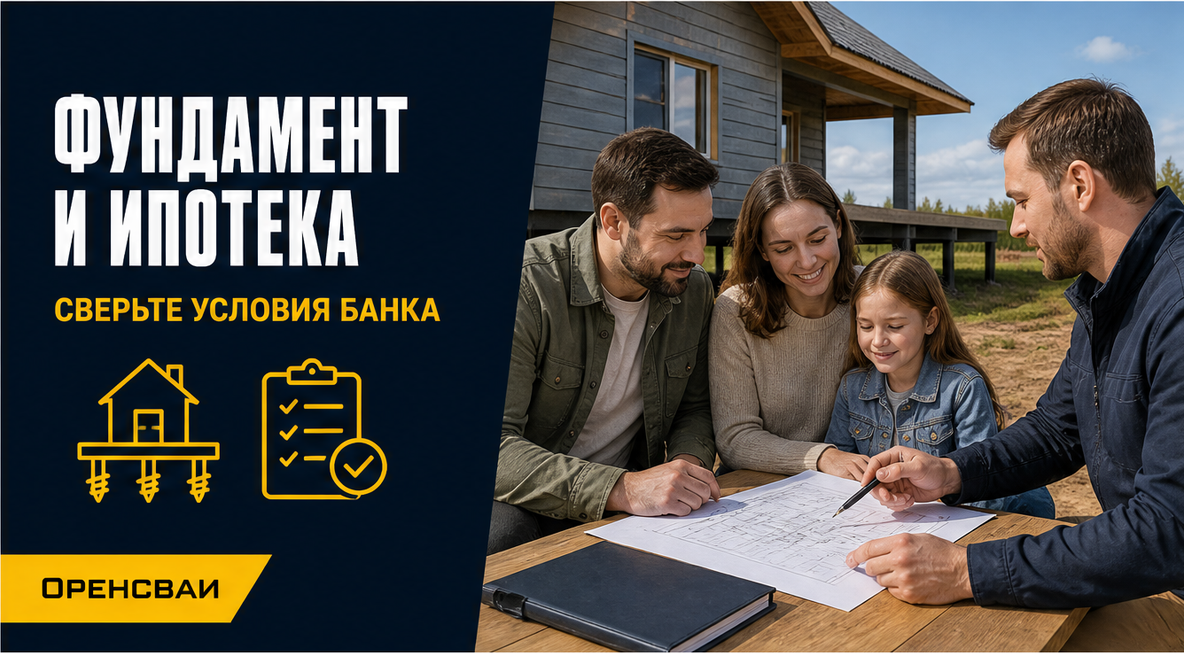 Фундамент под семейную ипотеку на строительство дома (ИЖС): требования банков