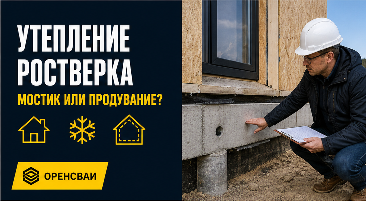 Утепление ростверка: как проверить мостик холода у стены и пола