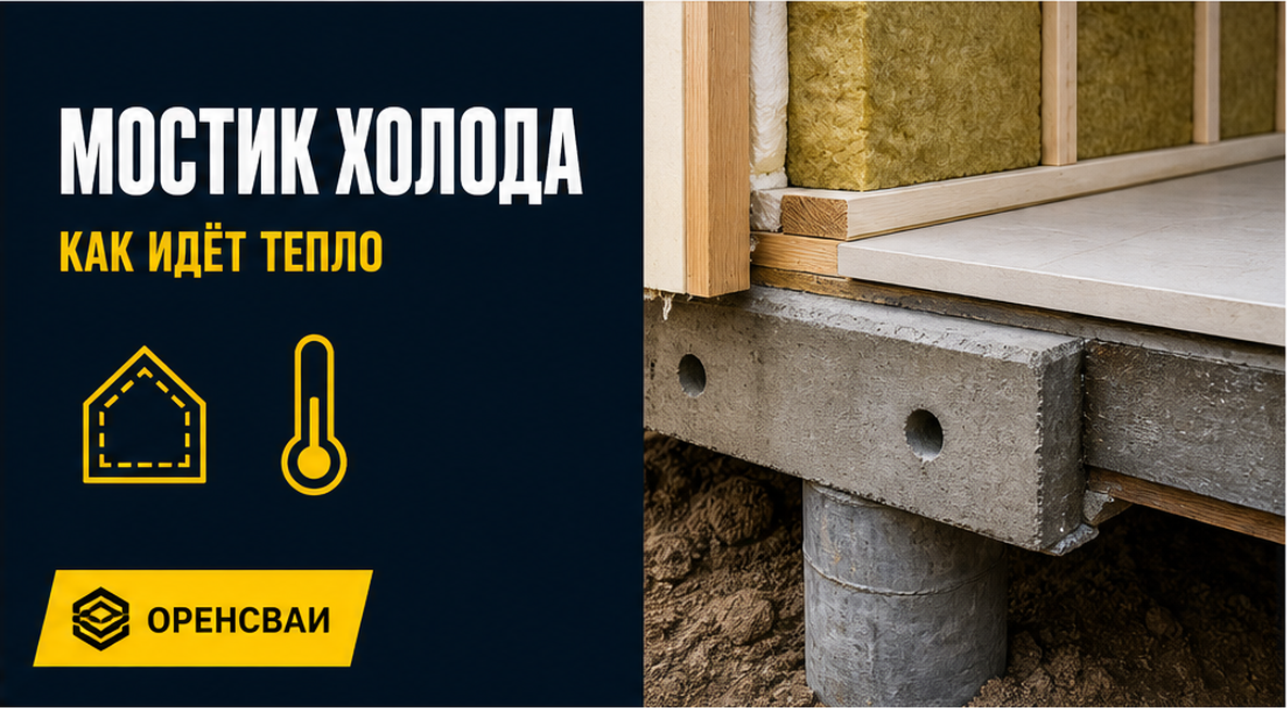 Железобетонный ростверк в контуре стены и пола может быть мостиком холода