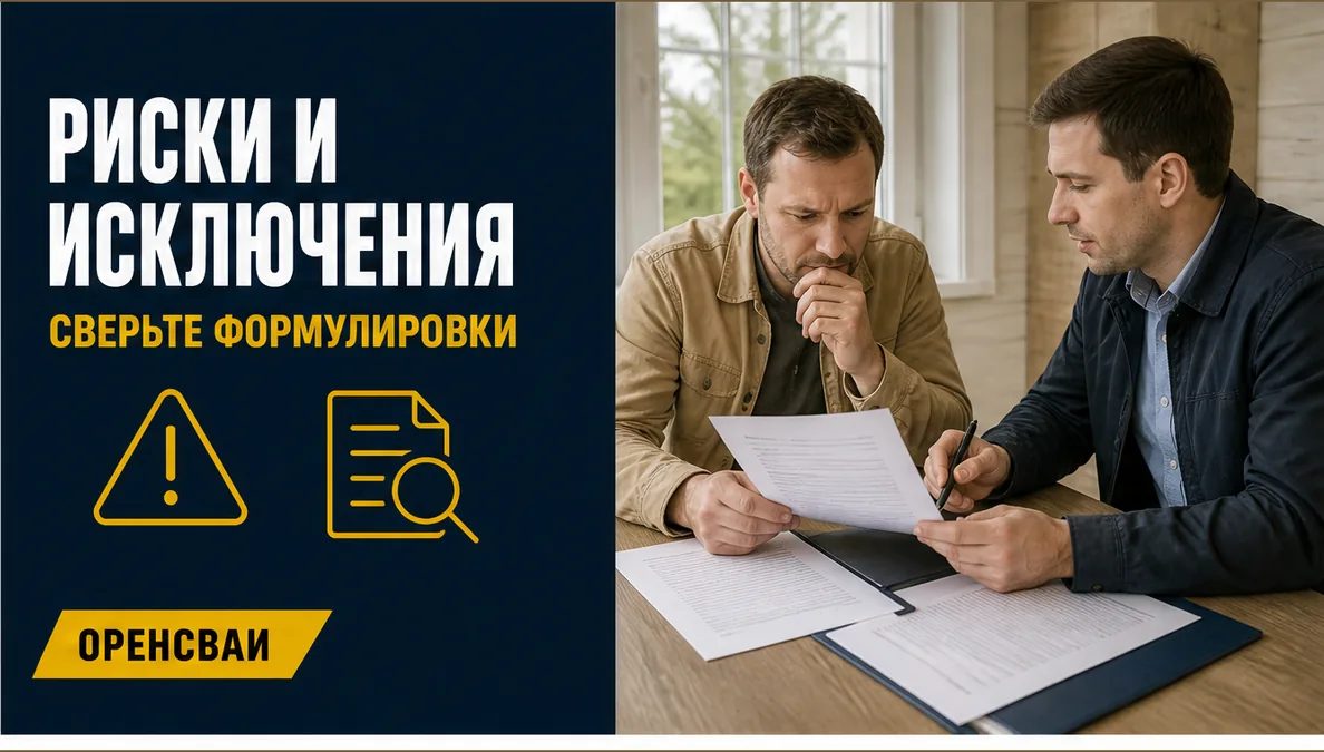 Человек внимательно изучает условия полиса и пояснения консультанта; текст на документах не читается