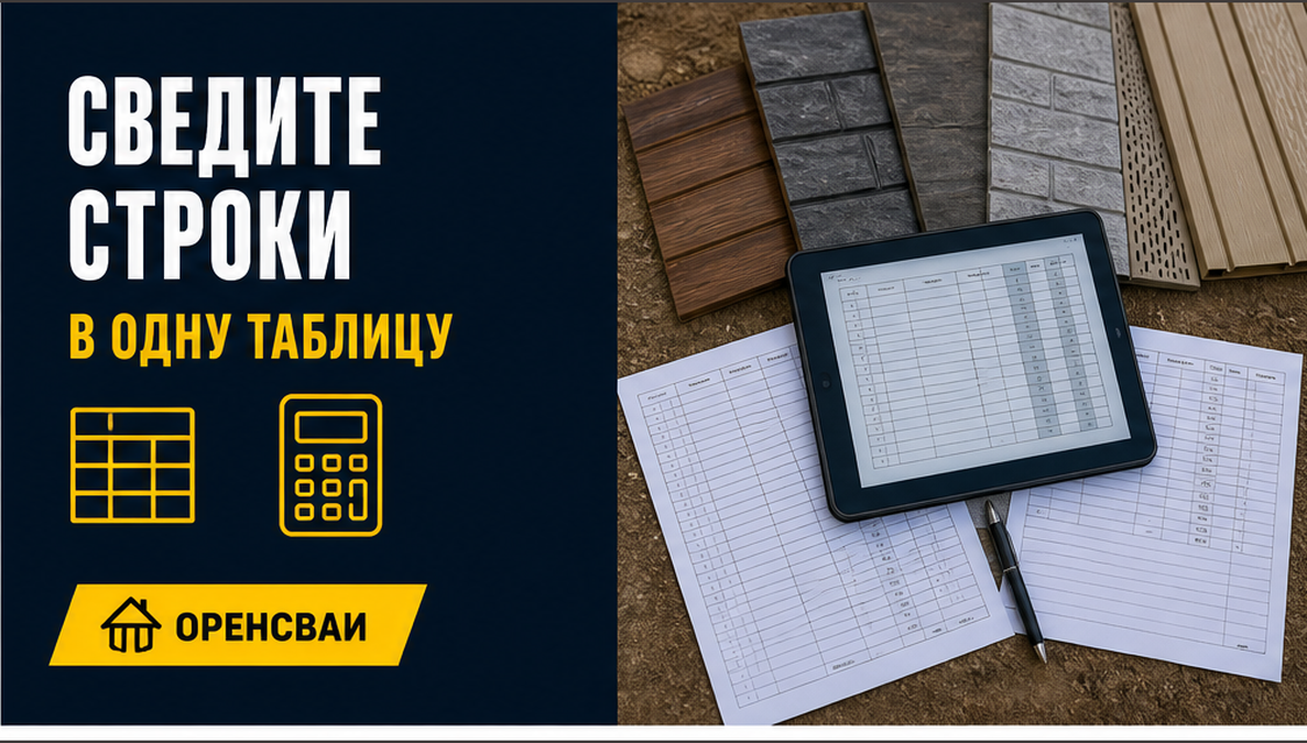 Предложения на обшивку цоколя сводят в одну таблицу
