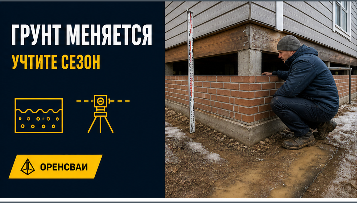 Перед кладочной забиркой учитывают состояние грунта и сезонные подвижки