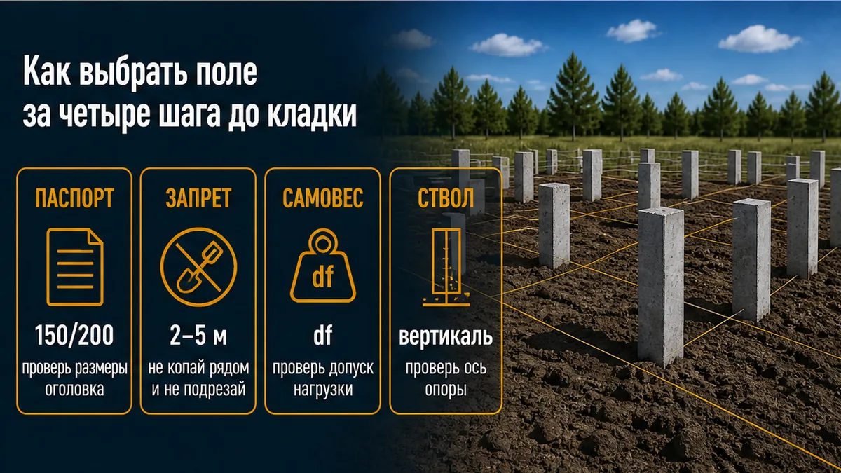 Четыре шага: паспорт блока, запреты, самовес стен, ствол ниже промерзания