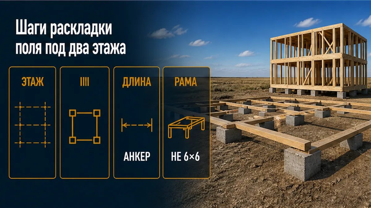 Шесть шагов: этажность и степь, район III, длина в грунте, жёсткая рама, анкер, не сетка дачи