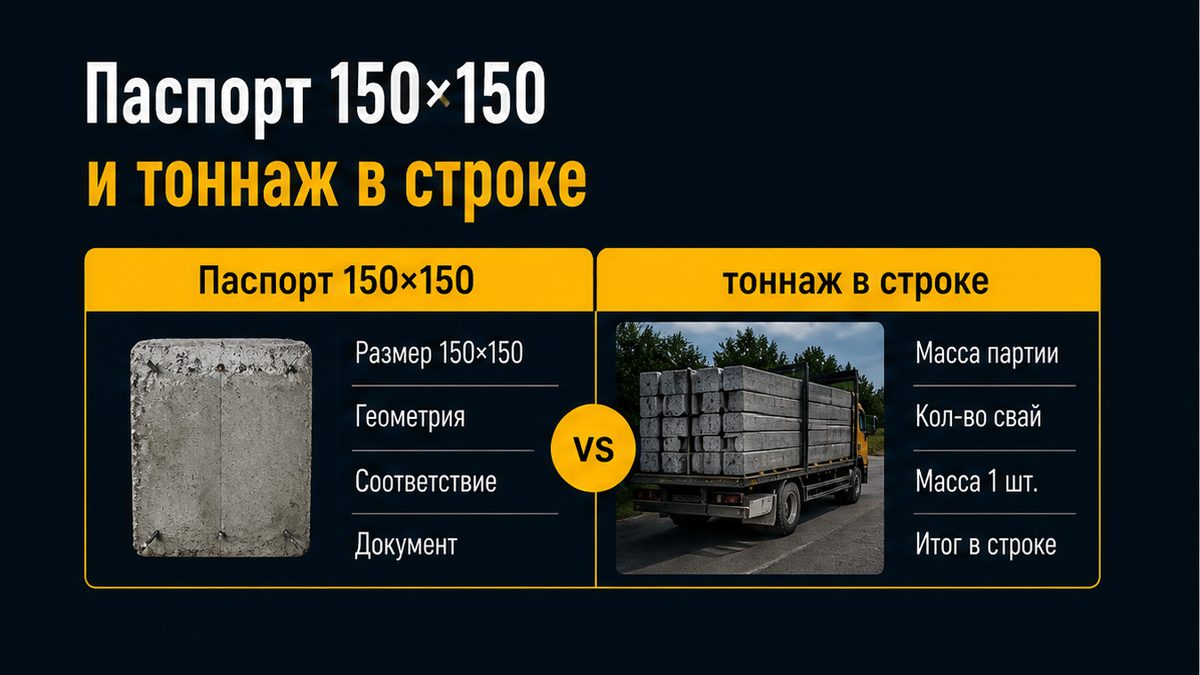 Оголовок сваи 150×150 рядом с кирпичным столбом забора