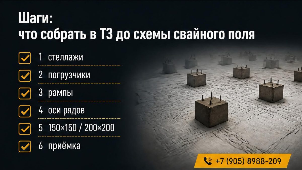Чек-лист ТЗ склада: стеллажи, погрузчики, проезды, рампы
