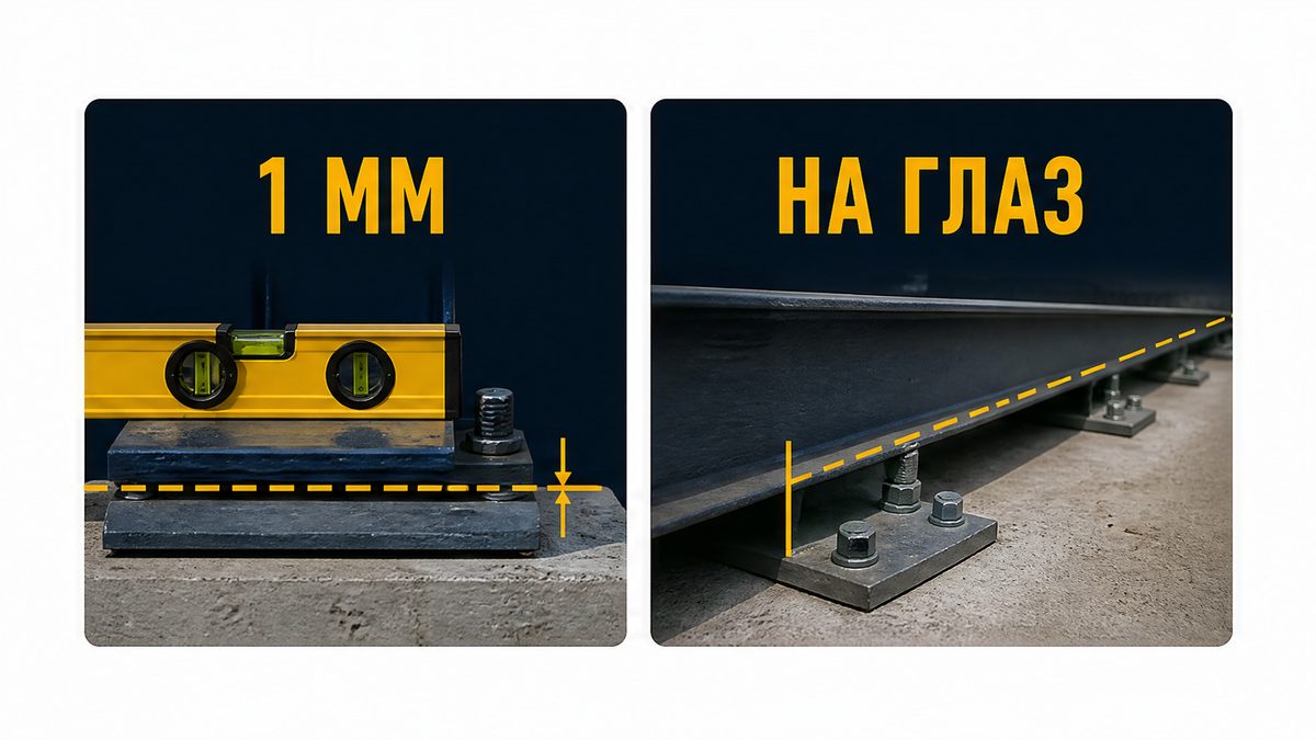 Допуск закладных 1 мм против фразы на глаз: нивелир и взгляд вдоль борта
