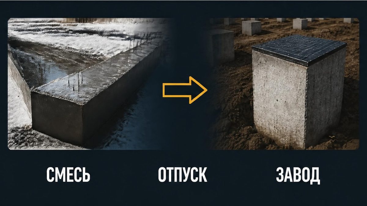 Мокрая лента ждёт процент до мороза, изделие завода несёт отпускную прочность